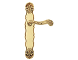 Дверные ручки Morelli Luxury на планке LOUVRE PL OSA Цвет - Матовое золото