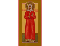 Александра Булгакова, Святая мученица. Рукописная мерная икона.