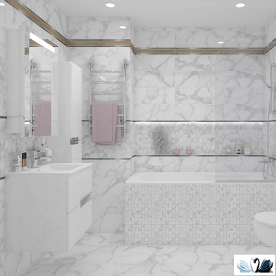 Плитка настенная Laparet Cassiopea мозаика 20 х 60 см
