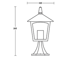 Ландшафтный светильник  Praga.