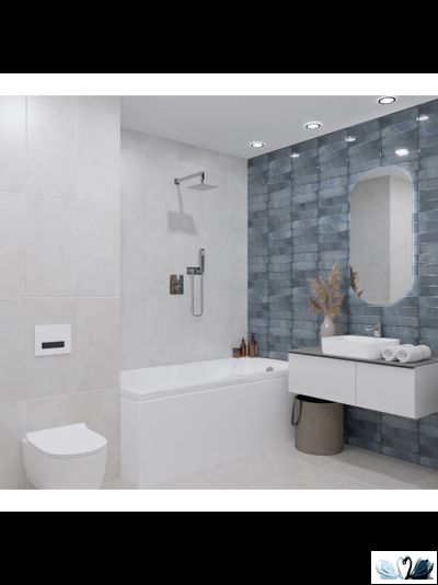 Плитка Azori Bricks Azul 31,5 х 63 см настенная синий