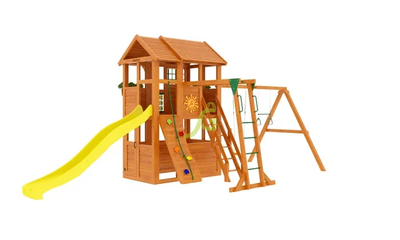 Детская площадка для дачи "Клубный домик 2 с рукоходом"