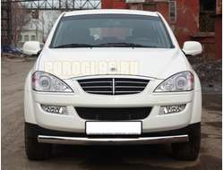 Защита переднего бампера Ssang Yong Kyron