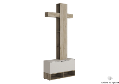 Бохо прихожая Дуб Крафт Серый/Кашемир