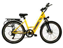 Pioneer Swift 26" (6 скоростей, диск. тормоза, 250W, 10А) (желтый)