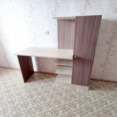 Стол компьютерный Квартет-6 (дуб крафт/белый) ТЭКС