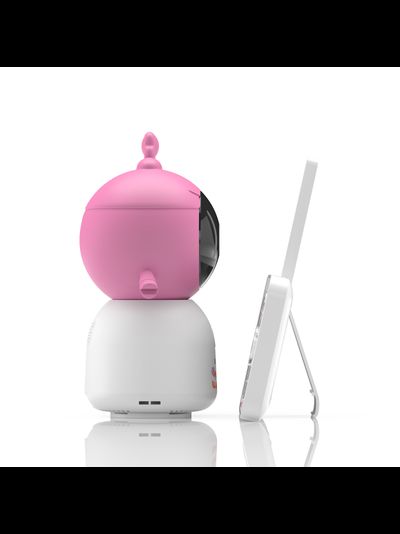 Видеоняня Ramili Baby RV100NUSHA Нюша, Малышарики, с креплением, Wi-Fi моторизированная видеоняня с креплением + монитор с диагональю 12,7 см., интерком, DVR, 2k