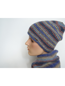 Vizio Италия 8013 CY шапка синяя зима 2023 фото