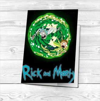 Обложка на паспорт  Рик и Морти  ,  Rick and Morty № 9