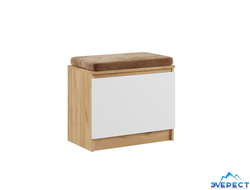 ТУМБА "МАДЕРА", 600*549*520 (крафт/белый/коричневый)