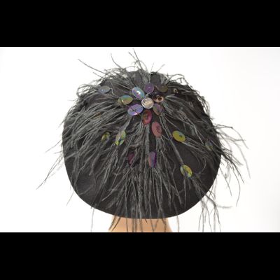 Берет Vizio 1629 BL черный фетр