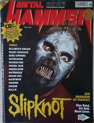 Metal Hammer Deutsch Magazine June 2004 Slipknot, Killswitch Иностранные журналы, Intpressshop