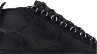 Зимние кеды Balenciaga Arena High Shiny Black Winter