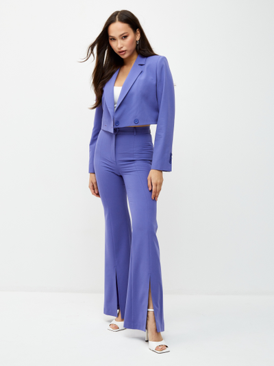 Укороченный жакет. Фиолетовый