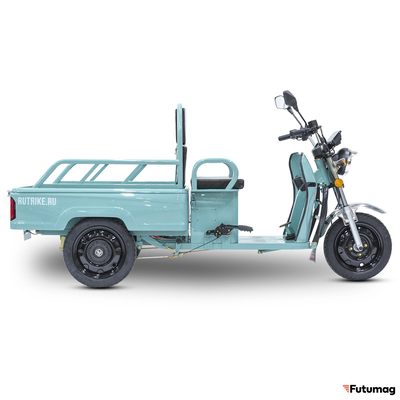 Грузовой электротрицикл Rutrike Амулет 1100 72V1000W бирюзовый