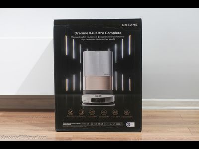 Робот-пылесос DREAME X40 Ultra Complete, 75 Вт, белый/золотистый [rlx63ce-2]