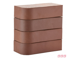 Кирпич печной лицевой полнотелый ЛСР М400, 250х120х65 мм, R-60 угловой коричневый