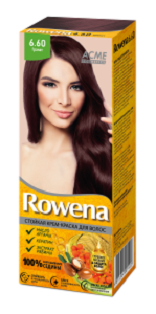 Rowena Стойкая Крем-Краска для волос тон 6.60  Гранат ( с аммиаком)