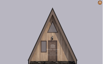 Проект дома - шалаша площадью 35м2 | Проект №168