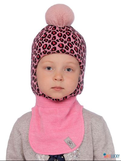 Шапка-шлем  20101-08, цвет розовый р. 48-50