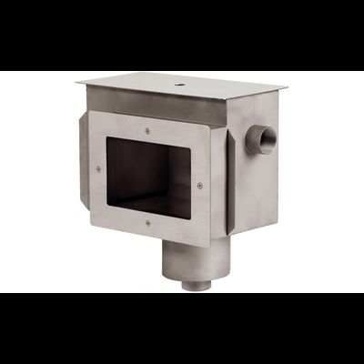 Скиммер универсальный из нерж. стали Xenozone с удл. горловиной, кам. долива и перел. жел., 2"ВР