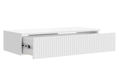 Сканди тумба консольная ТМ-001 (МДФ) Белый/Белый Глянец