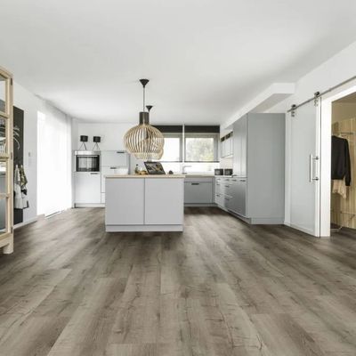 Виниловый пол Wineo 400 Wood XL Дуб тёмно-серый уютный DB300WXL 31 класс толщина 2.0 мм клеевой 4.24 м2