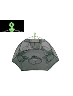 Раколовка круглая #6 входов "Glow" (со светящейся ручкой)