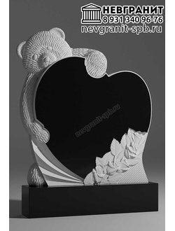 Памятник   на могилу ребенку  с мишкой  204дг