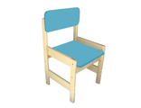 Стул детский регулируемый  «Дошколенок» цветной: массив, МДФ, лак, группа роста 1-3 (268, 300, 332 мм)
