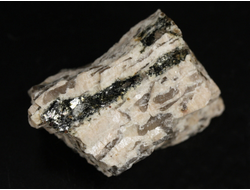 Гранит письменный, пегматит, необработанный, Россия, Мурманская обл. (40*28*24 мм, 28 г) №37792