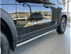 Защита штатного порога труба d60 для Haval Dargo X 2023-