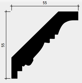 Карниз 1.50.200 - 55*55*2000мм