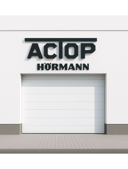 Автоматические ВОРОТА HORMANN RENOMATIC 42 с гарнитурой ручек МОТИВ L-ГОФР