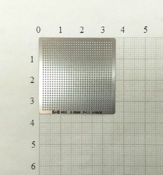 Трафарет BGA для реболлинга чипов универсальный, шаг 0.65мм., P=1.1, A=36x36