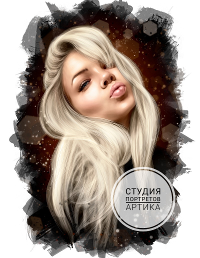 Портрет в Стиле Реализм 1 Человек