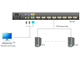Выдвижная LCD KVM консоль с монитором Kinan 19&quot;, PS/2+USB, Клавиатура Ultra-Slim, Тачпад, TFT-дисплей, 8 портов, каскадное подключение до 256 устройств, разрешение до 1280x1024 75Hz,  локальная (без удаленного доступа через интернет) (XL1908)
