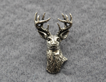 Значок БЕЛОХВОСТЫЙ ОЛЕНЬ А22 Охотничий значок Голова оленя Подарок Охотнику