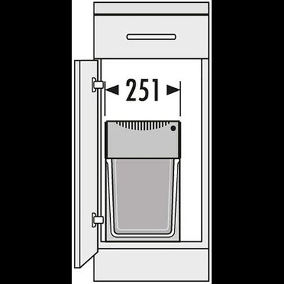 Встраиваемое ведро для мусора 30л Tandem Hailo