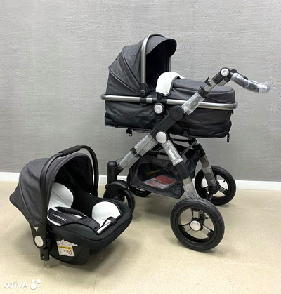 Детская коляска 3 в 1 Luxmom 600G Черный
