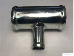 Трубка тройник 38х18х38 мм металл угол 90 гр.цена за 1 шт.