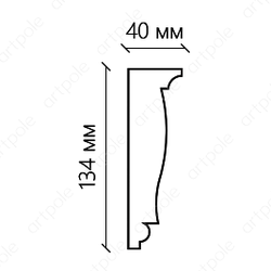 Карниз гладкий SKT138