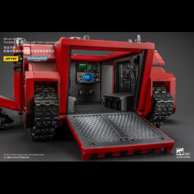 Хищник-Аннигилятор Кровавых Ангелов (Warhammer 40k) - КОЛЛЕКЦИОННАЯ ФИГУРКА 1/18 Blood Angels Predator Annihilator with Twin Lascannons (JT01499) - JOYTOY