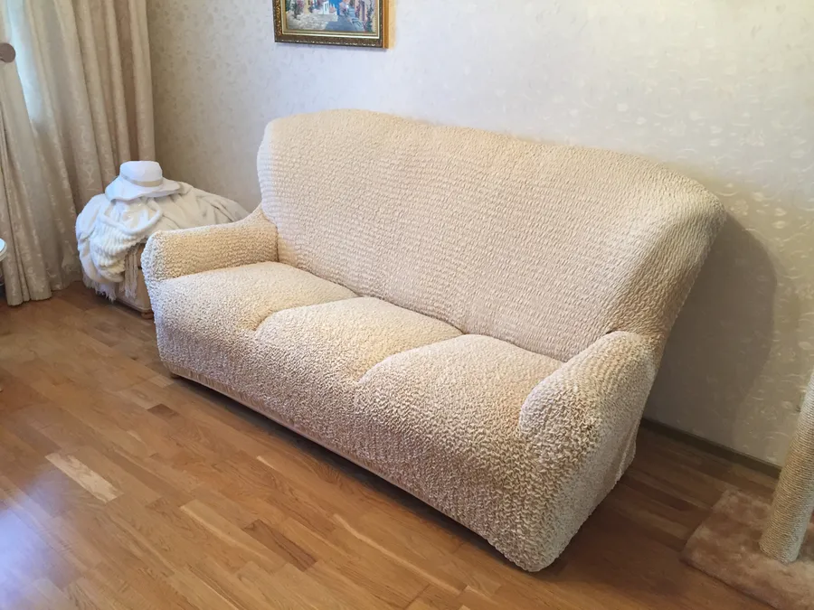 Чехол на 3хм диван Микрофибра Ваниль