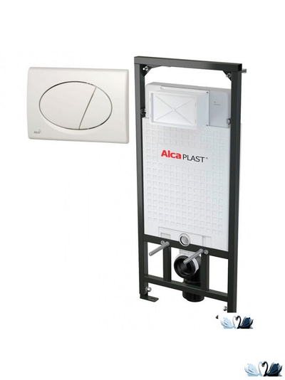Инсталляция Alcadrain AM101/1120 RU-3:1 + M70-0001 SET 3v1 с белой клавишей смыва