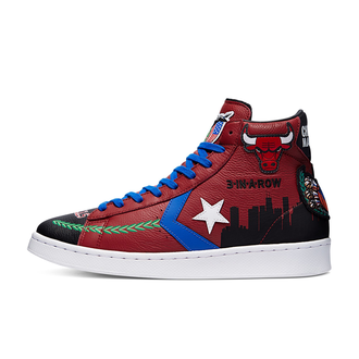 Кеды Converse X Chinatown Market Chicago Bulls Championship Jacket Pro Leather красные