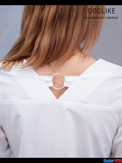 БЛУЗА DOCLIKE DL424 белая