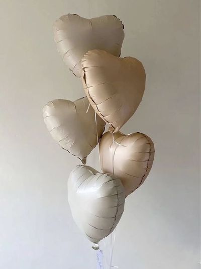 Гелиевые фольгированные сердца