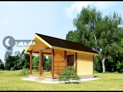 Б-17 ГАБАРИТНЫЕ РАЗМЕРЫ: (6Х4М) 1 ЭТАЖ, ОБЩАЯ ПЛОЩАДЬ: 24М²