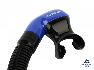 Маска с трубкой Sargan "БАТТЕРФЛЯЙ-М" черно-ярко синий